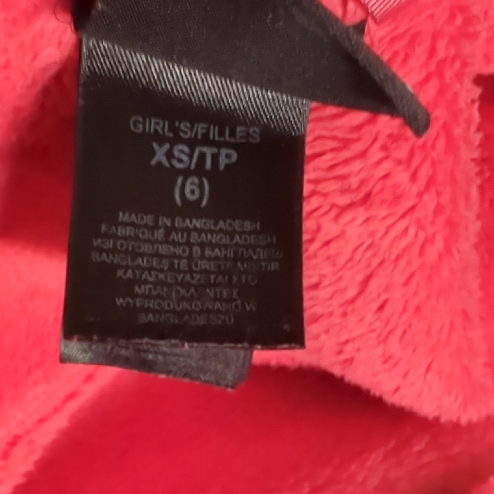 The North Face Kids Coral and Gray Fleece Jacket - Picture 3 of 5